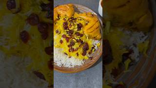 Iranian Barberry Rice With Chicken full Recipe On Channel ricerecipe party easy shorts [upl. by Strain231]