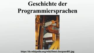 Geschichte der Programmiersprachen [upl. by Aseretairam]