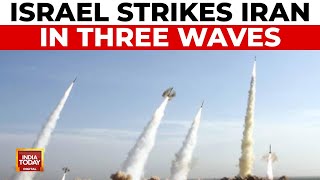 Israel Launches Three Waves of Strikes Against Iran  Tensions Escalate In Middle East [upl. by Eluk]