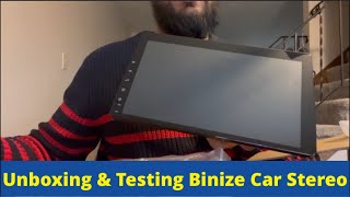 Unboxing amp Testing Binize Android  Apple car Play Radio [upl. by Auqenaj]