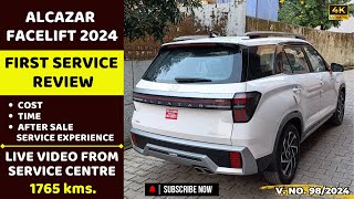 First Service Review Of New Alcazar  First Service cost  New Alcazar Service Experience  7 Seater [upl. by Wilma]