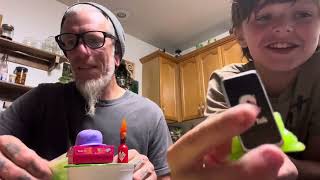 Mighty Mason and Dad Unboxing Mega Gross Minis [upl. by Nitsreik575]