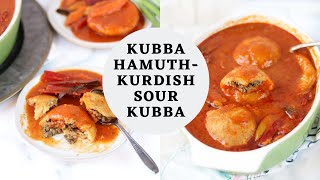 Kubba Hamuth  Iraqi kubba hamuth recipe  Kurdish kubba soup Trshek [upl. by Dajma]