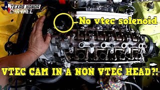 How to run a Vtec cam in a non vtec head How to lock vtec in a D16y7 [upl. by Rhoades]