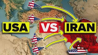 Wie die USA den Iran im Krieg zerstören würden Stunde für Stunde [upl. by Ingra]