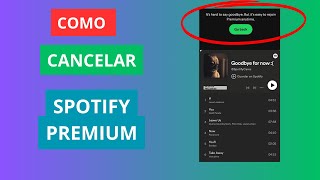 Como Cancelar Spotify Premium 2024 [upl. by Eentrok]