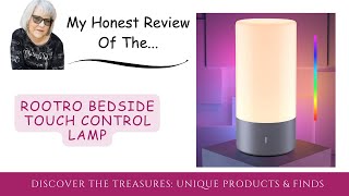 ROOTRO Table Lamp Bedside Touch Control Lamp for Bedroom 3 Level Dimmable Warm White Lights [upl. by Ohare]