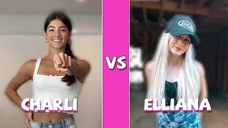 Charli D’amelio Vs Elliana Walmsley TikTok Dance Compilation Perfectly Synced [upl. by Dimmick704]