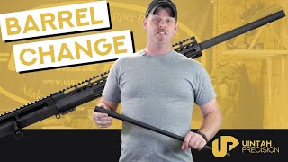 AR10 Barrel Change 308 to 65 Creedmoor  Uintah Precision [upl. by Jeroma]