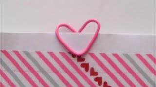 Heart Paper Clip tutorial [upl. by Selry]