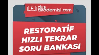 DusAkademisi Restoratif Diş Tedavisi Hızlı Tekrar Soru Bankası  Video İç Sayfa [upl. by Ap]