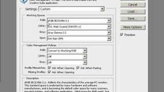 Color Settings In Photoshop CS3 For Lab Printing [upl. by Odanref956]