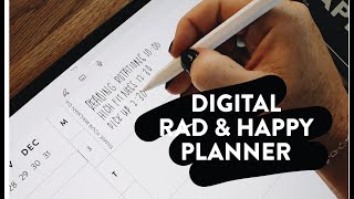 Digital Planner  Rad amp Happy Planner on Goodnotes [upl. by Hemminger226]