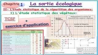 TCSF Partie 2 Sortie écologique  létude statistique des êtres vivants  des végétaux  Exercice [upl. by Einnel599]