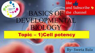 Cell Potency  Basics of developmental biology  CSIRNET  GATE ICMR  DBT [upl. by Christian214]