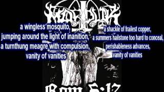 Marduk  Vanity Of Vanities LYRICS [upl. by Eudo]