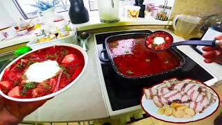 POV Cooking Authentic Ukrainian Borscht from a FirstPerson View 🍲 Secret Recipe [upl. by Lemak323]