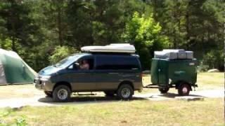 Starex 4x4 Offroad Trailer with Gordigear roof tent  Germany [upl. by Auhsuoj775]