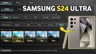 SAMSUNG S24 ULTRA PUBG TEST 🔥 TEST MAX GRAPHICS 90fps  😱 samsungs24ultra pubgtest [upl. by Phemia]