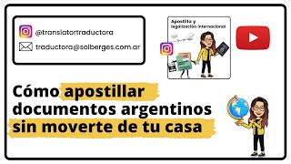 Cómo apostillar documentos argentinos desde tu casa  2024 apostilla [upl. by Reichel]