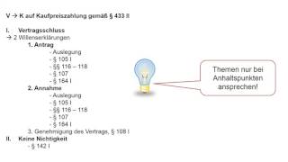 Themenschwerpunkte im Anspruchsaufbau BGB AT [upl. by Aonehc]