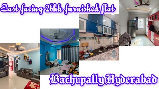 East facing 2bhk furnished flat for sale in Hyderabad [upl. by Atiz]