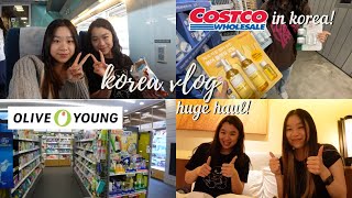 SHOPPING in KOREA vlog 🇰🇷 costco and olive young haul huge shopping haul busan to seoul ep 15 [upl. by Ntsuj145]