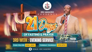 THURSDAY 28032024 DAY 19 OF 21 DAYS OF PRAYER amp FASTING WITH PASTOR ALFRED GATETE [upl. by Elirpa]