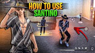 TOP 10  SECRET USE  OF SANTINO 😱  FREE FIRE BEST CHARACTER [upl. by Byrom]