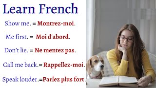 Learn COMMON FRENCH Sentences and Phrases for Everyday life CONVERSATIONS  Learn French [upl. by Stodder]