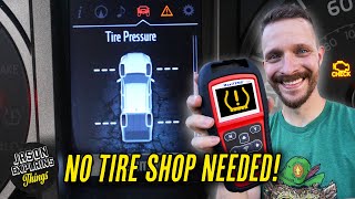 Toyota Tacoma TPMS Tool Reprogram After Rotating Tires or Swapping Wheels [upl. by Holofernes]