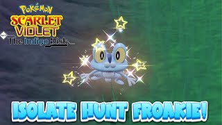 How To EASILY Shiny Hunt Froakie In Pokemon Scarlet and Violet the Indigo Disk [upl. by Peppard614]