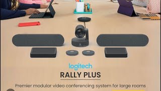 Logitech Rally Plus UHD 4K Conference Camera System with DualSpeakers and Mic Pods Set Unboxing [upl. by Els]