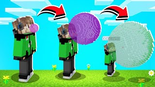 KITA TIUP PERMEN KARET PALING BESAR DI MINECRAFT BUBLEGUM SIMULATOR [upl. by Leah101]