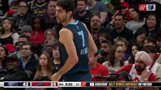 Santi Aldama vs Raptors 22  1  2024 [upl. by Ditmore593]