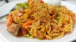 tasty instant noodles recipe at home with no oil  Oilless oil free instant noodles [upl. by Geier]