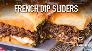 Instant Pot French Dip Sliders  Beef Shoulder Roast Recipe [upl. by Ymmij]