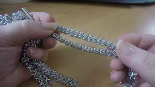 Live Chain Maille Demonstration  Gridlock Byzantine [upl. by Bartlett]