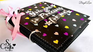 Scrapbook  Precious 💜  Special anniversary scrapbook ideas  birthday scrapbook ideas  S Crafts [upl. by Kannav51]