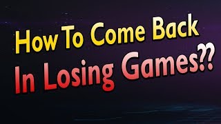 How to come back when youre behind by using trades [upl. by Ahsak]