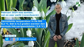 Meteorologische winter 20232024 was somber zeer zacht en recordnat februari 2024 was recordwarm [upl. by Adev694]