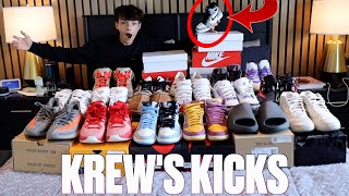 FULL SNEAKER COLLECTION TOUR INCLUDING ULTRA RARE 1 OF 1 NIKE AIR JORDAN RAREST SHOES  KREWS KICKS [upl. by Yssor187]