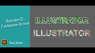 2 Effets de stylisation de texte effet relief dans Illustrator CC [upl. by Reneta654]