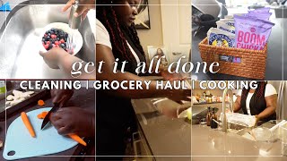 GET IT ALL DONE WITH ME Fridge Deep Cleaning  Cooking  Grocery Haul  Asmr Restock  Faith Matini [upl. by Eba682]