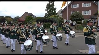 Schützenfest 2024 in Grevenbroch  E L F G E N Aufmarsch zur letzten Regimentabnahme in 2024 [upl. by Gennie]