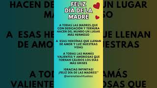 ☑️Hermoso mensaje para las madres en su día🎁Feliz dia de la madre mama diadelamadre mensajedeamor [upl. by Stargell]