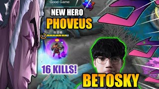 Betosky Tries The New Hero Phoveus  Horror Bringer Phoveus  Phoveus Gameplay By Betosky  MLBB [upl. by Lynd]