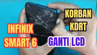 Tips Cara Ganti Lcd Infinix smart 6  Awas jangan sampai salah beli lcd [upl. by Oralie]