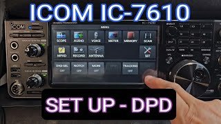 ICOM IC7610  DPD SET UP [upl. by Florian401]