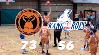 U21 Bavi Vilvoorde vs Kangoeroes Basket Mechelen 7356 [upl. by Synn125]